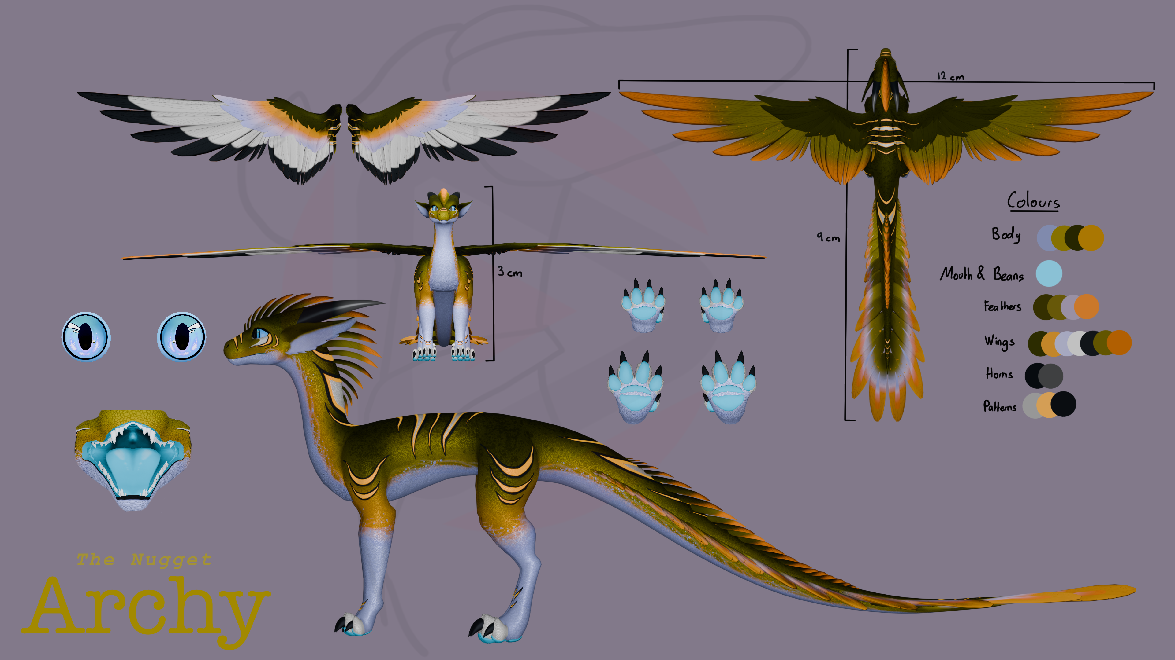 Archy Reference Sheet Light